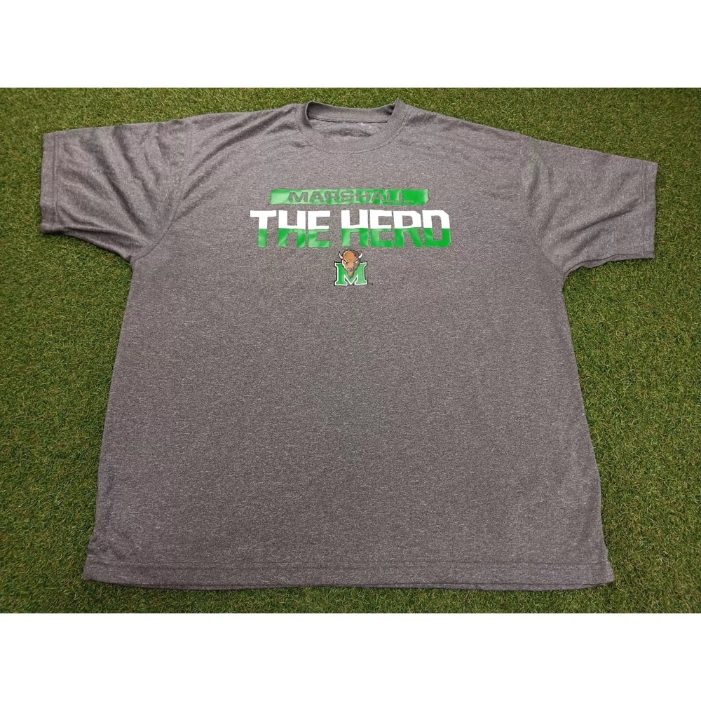 Marshall Thundering Herd T-Shirt Mens XL Heather Gray Varsity Sports Team‎ NCAA